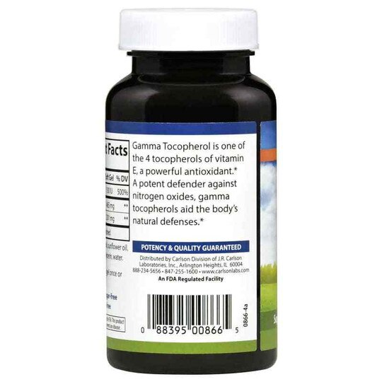 Gamma E-Gems 465 Mg Gamma Tocopherol, CL